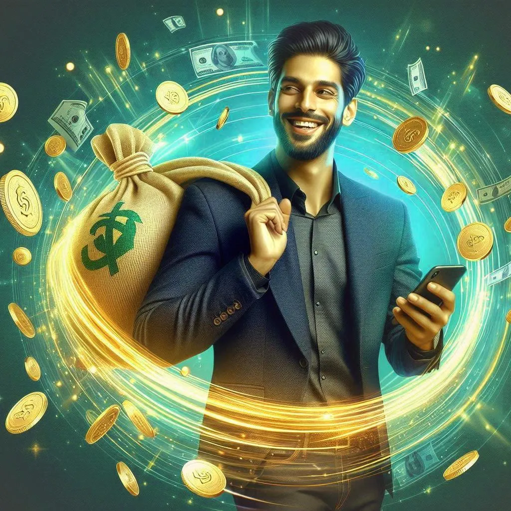 Businessman with Money Bag